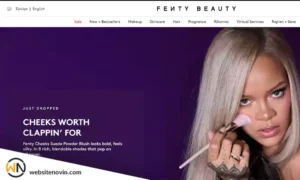 نمونه سایت آرایشی بهداشتی Fenty Beauty