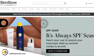 نمونه سایت آرایشی بهداشتی SkinStore